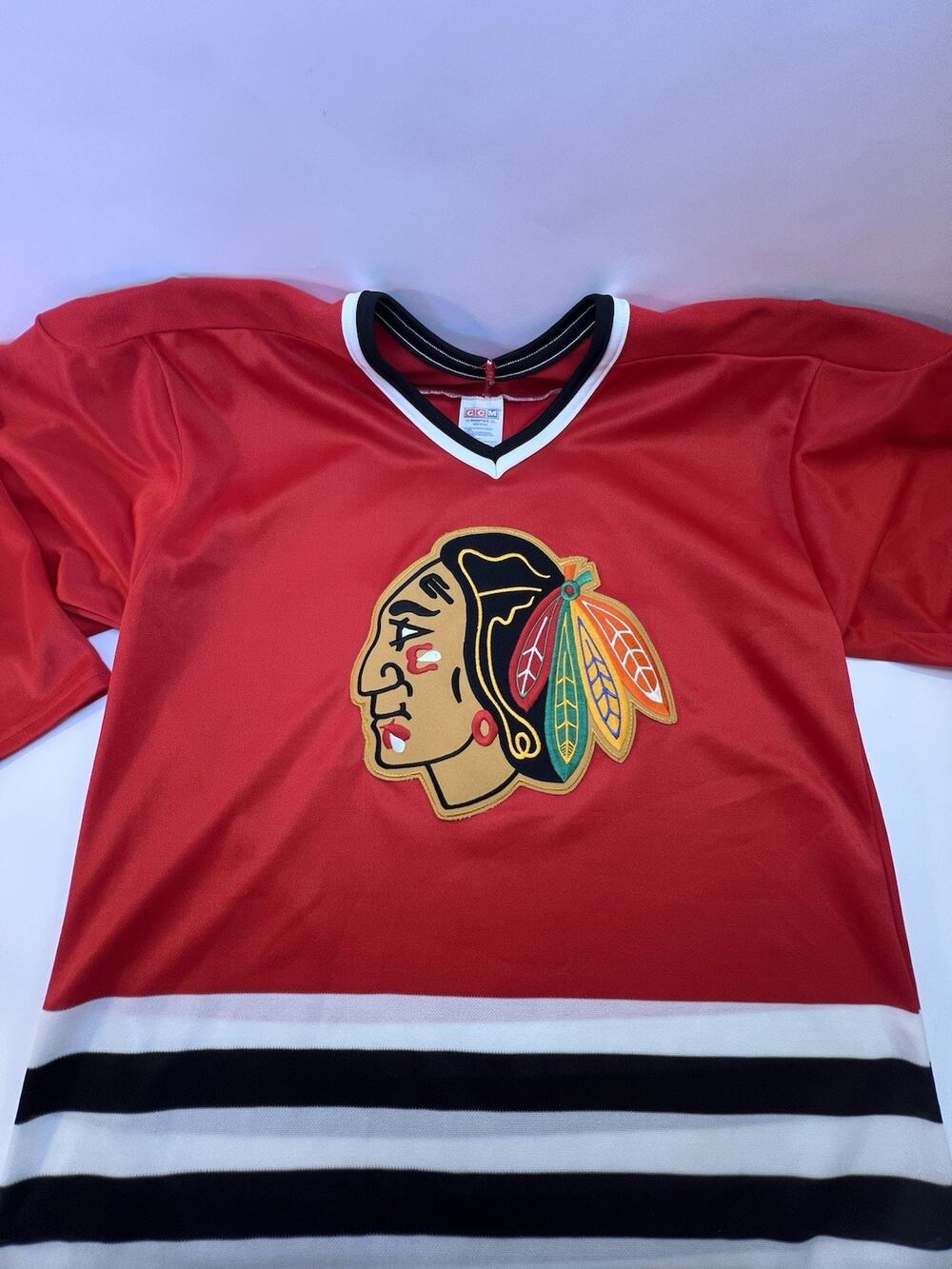 Chicago Blackhawks Jersey Mens XL 1980s CCM Maska NHL Hockey No Stains/Flaws